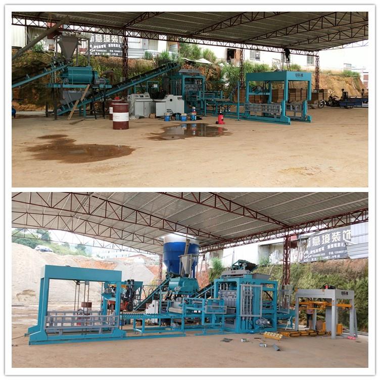 Linia do produkcji bloków betonowych.jpg Concrete block production line.jpg